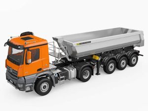 HUINA KABOLITE 1/14TH 3 AXLE 4x4 TRAILER & TRUCK RTR ORANGE