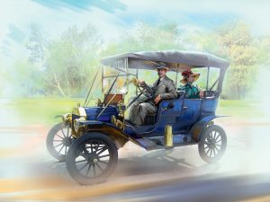 ICM American Motorists (1910s) 1 Male, 1 Female Figures