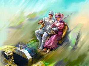 ICM American Sport Car Drivers (1910s) 1 Male, 1 Female Figures