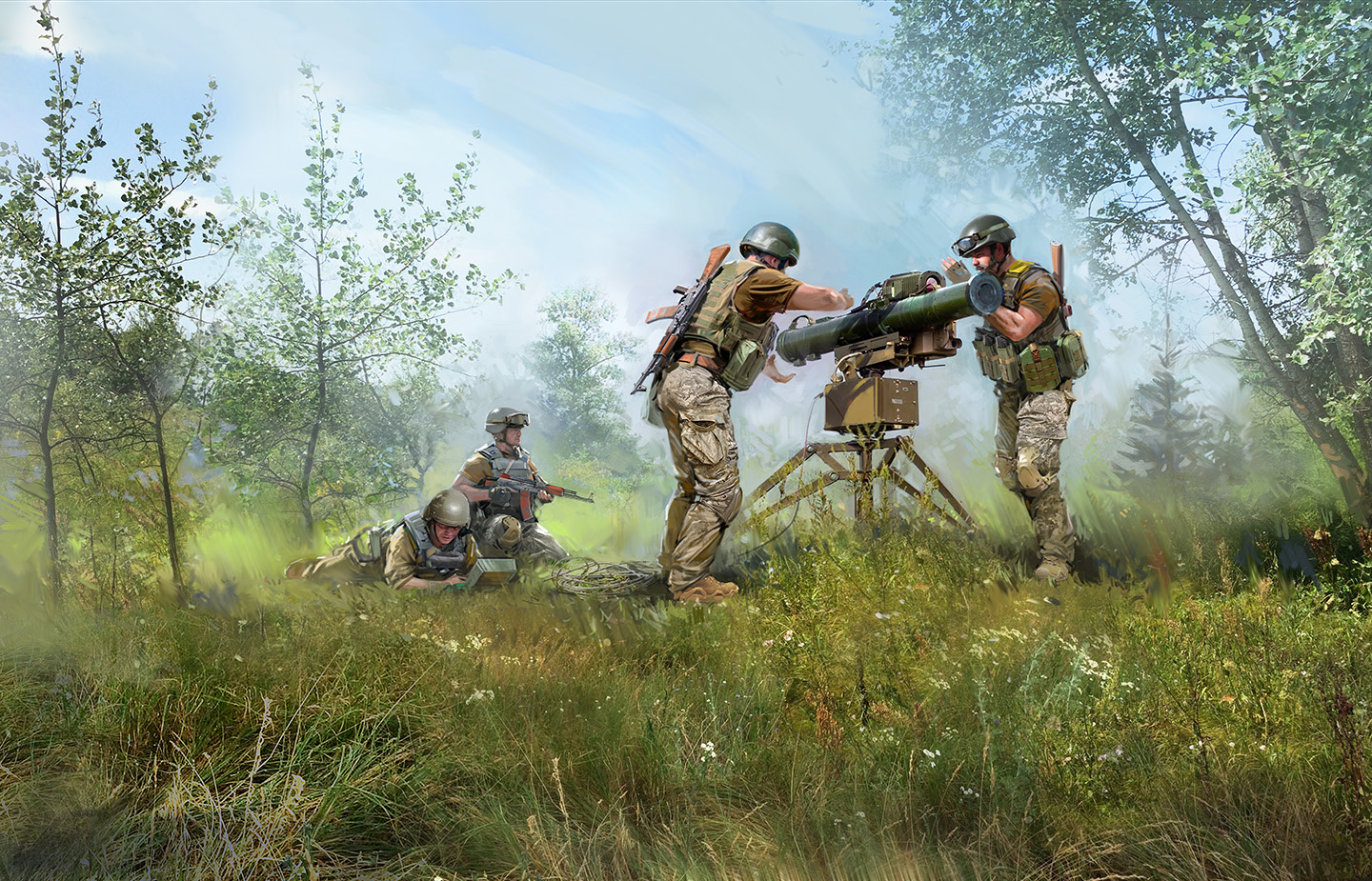 ICM ATGM ‘Stugna-P’ with 4 Ukrainian Crew Figures