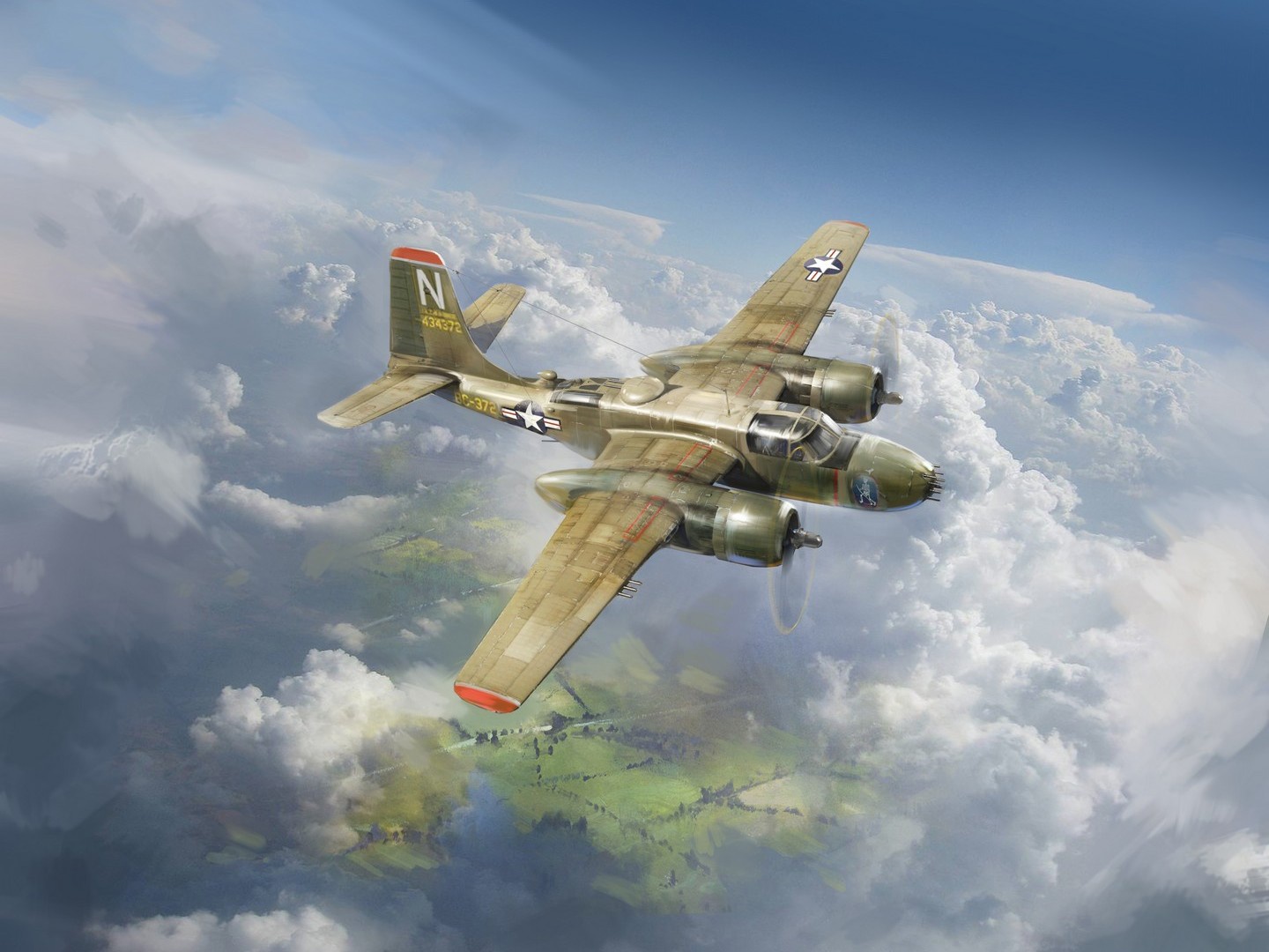 ICM B-26B-50 Invader, Korean War American Bomber