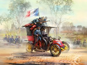 ICM Battle of the Marne (1914) Taxi Car with French Infantry