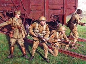 ICM British Infantry (1917-1918) 4 Figures