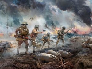 ICM British Infantry in Gas Masks (1917) 4 Figures