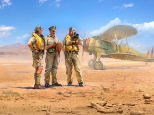 ICM British Pilots In Tropical Uniform (1939-1943) 3 Figures
