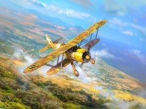 ICM CR. 42 Falco, WWII Italian Fighter Plane