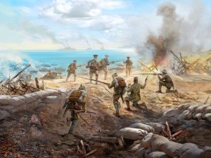 ICM Dardanelles Campaign 1915 (WWI British Infantry, WWI British Vickers MG Crew, WWI Turkish Infantry)