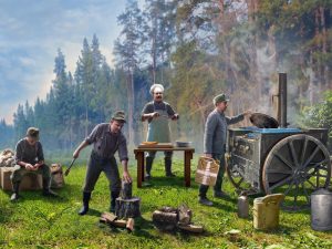 ICM Feldküche, WWII German Field Kitchen with Cooks (4 Figures & Accessories)