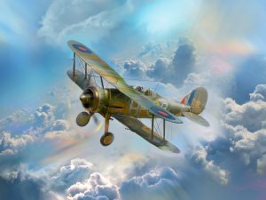 ICM Gloster Gladiator Mk.II, WWII British Fighter Plane