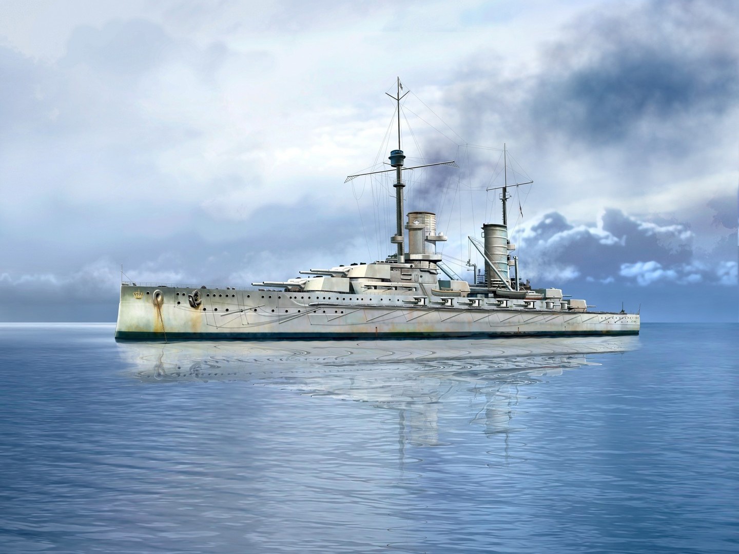 ICM Groβer Kurfürst', WWI German Battleship