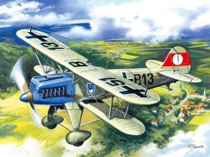 ICM Heinkel He 51A-1, German Biplane Fighter