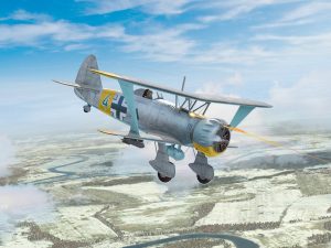 ICM Hs 123A-1 (Late), WWII German Attack Aircraft