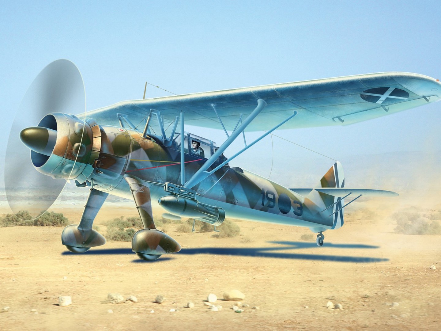 ICM Hs 126A-1 with Bomb Rack, Condor Legion Reconnaissance Plane