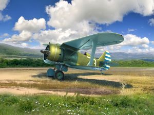 ICM I-153, WWII China Guomindang AF Fighter Plane