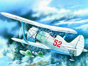 ICM I-15bis, WWII Soviet Biplane Fighter (Winter Version)