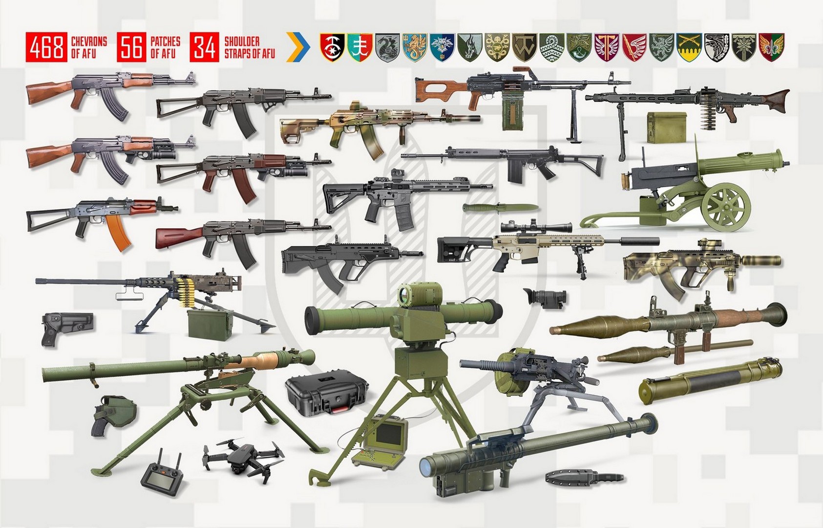 ICM Infantry Weapons & Chevrons of the Armed Forces of Ukraine