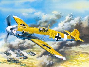 ICM Messerschmitt Bf 109F-4Z/Trop, WWII German Fighter Plane