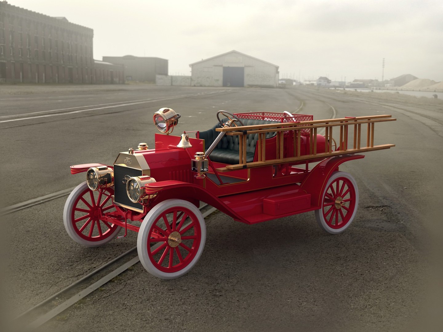 ICM Model T 1914 Firetruck, American Car