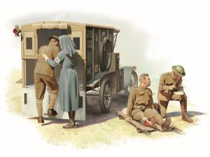 ICM Model T 1917 Ambulance with US Medical Personnel