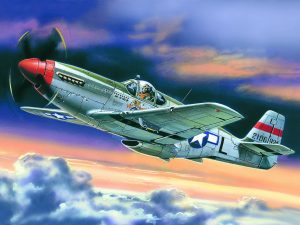 ICM Mustang P-51C, WWII American Fighter Plane