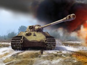 ICM Pz.Kpfw.VI Ausf.B King Tiger (Late Production) with Full Interior, WWII German Heavy Tank