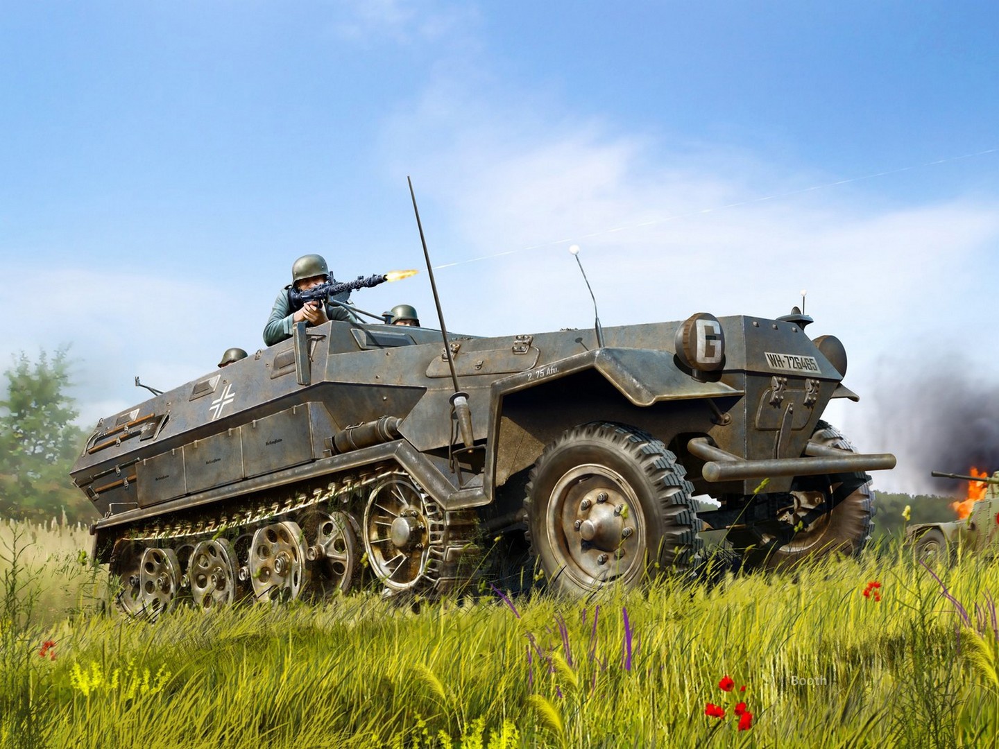 ICM Sd.Kfz.251/1 Ausf.A, WWII German Armoured Personnel Carrier