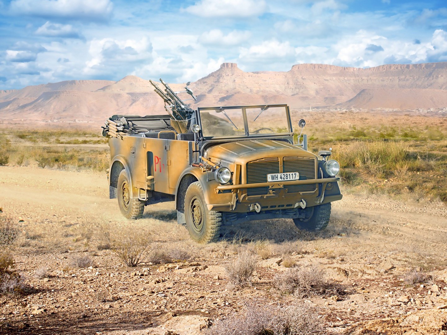 ICM s.E.Pkw Kfz.70 with Zwillingssockel 36, WWII German Military Vehicle