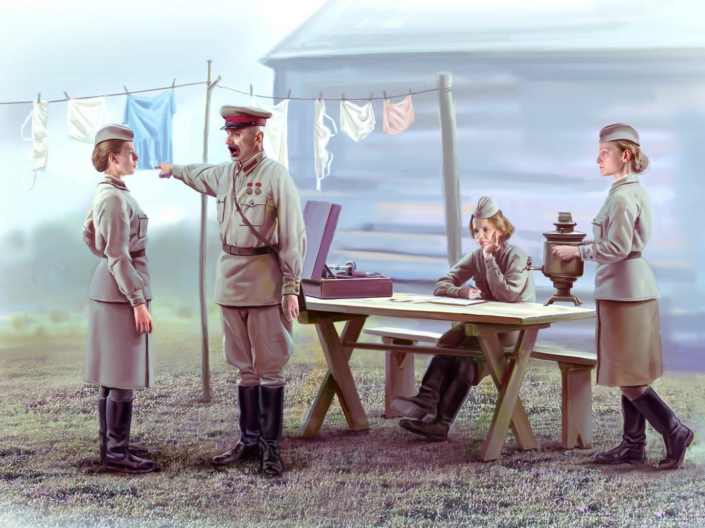 ICM Soviet Military Servicewomen (1939-1942) 4 Figures