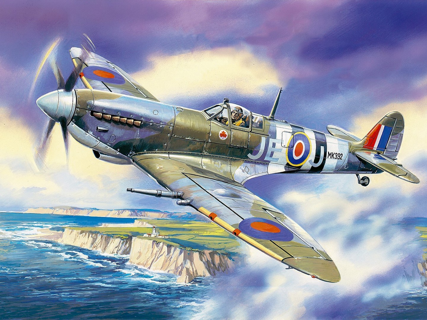 ICM Spitfire Mk.IX, WWII British Fighter Plane