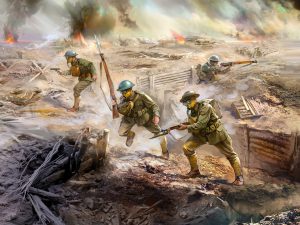 ICM US Infantry In Gas Masks (1918) 4 Figures