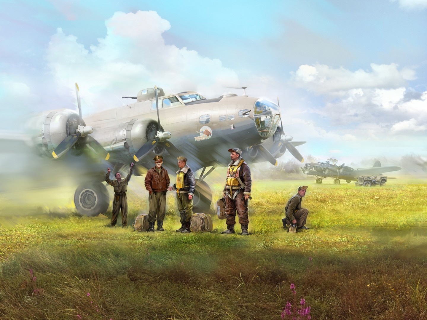 ICM USAAF Bomber Pilots & Ground Personnel (1944-1945) 5 Figures