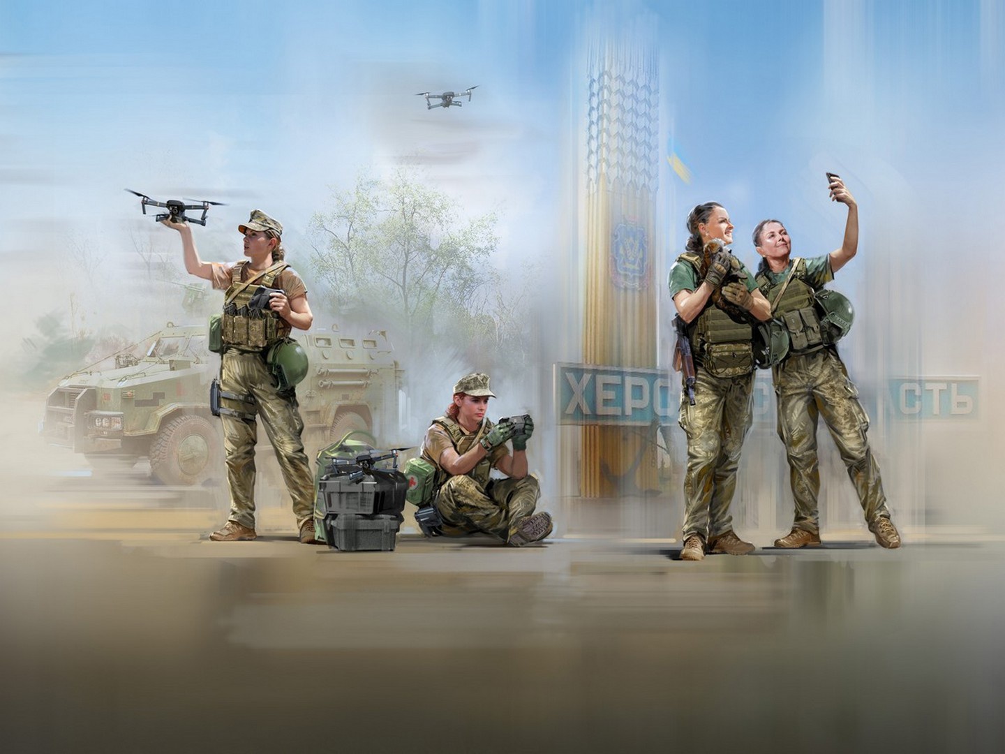 ICM "War Has No Gender" Servicewomen of the Armed Forces of Ukraine (4 Figures)