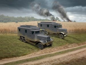 ICM Wehrmacht Radio Trucks (Henschel 33D1 Kfz.72, Krupp L3H163 Kfz.72)
