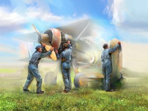 ICM WWII British Ground Personnel (1939-1945) 3 Figures