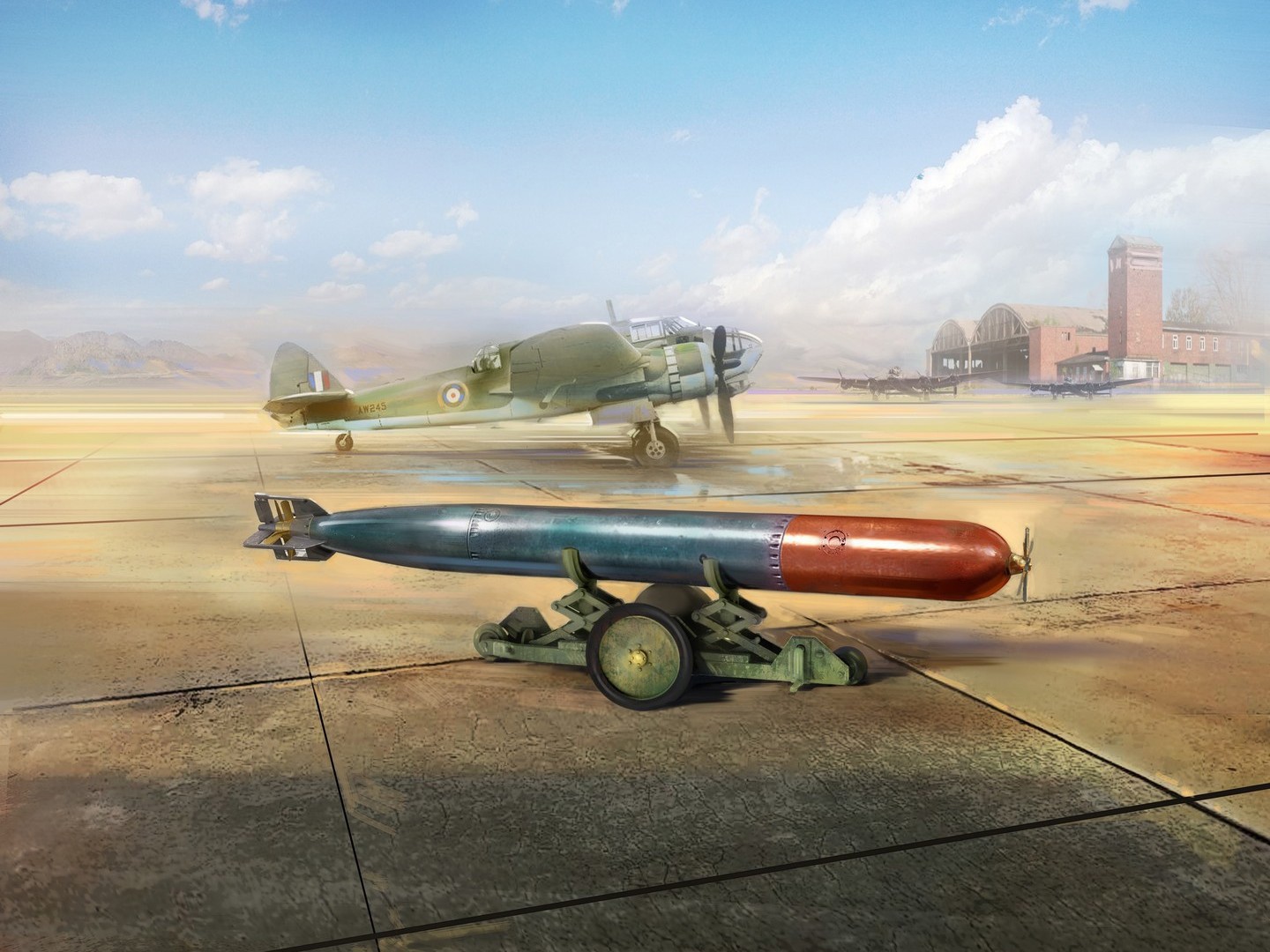 ICM WWII British Torpedo Trailer