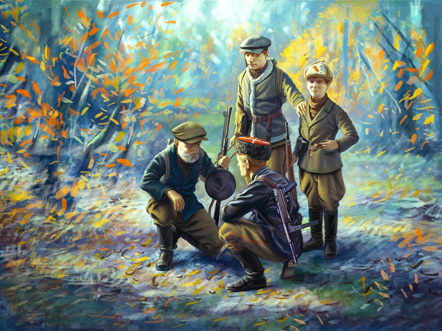 ICM WWII Soviet Partisans 4 Figures