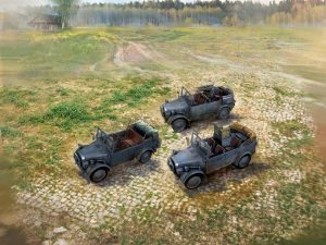 ICM WWII Wehrmacht le.gl.Einheitz-Pkw Cars (Set of 3)
