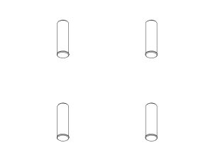 PD Racing Idler Gear Shaft 4PCS