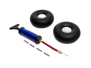 E-flite Inflatable Bead-Lock Rubber Tire Set: 120-130mm dia., 3mm-5m