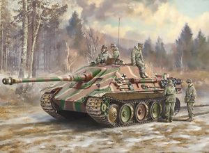 Italeri Jagdpanther with winter crew RR