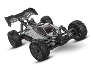 Traxxas Jato 4X4 BL-2S 1:8 4WD RTR Racing Buggy, Black (+ TQ 2-ch, BL-2S, 3300kV, 2S LiPo, USB-C Charger, Clipless Body)