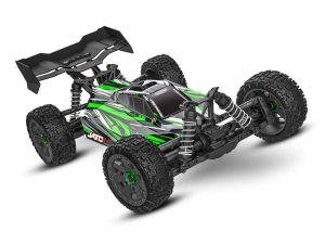 Traxxas Jato 4X4 BL-2S 1:8 4WD RTR Racing Buggy, Green (+ TQ 2-ch, BL-2S, 3300kV, 2S LiPo, USB-C Charger, Clipless Body)