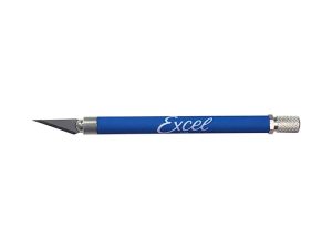Excel K18 Grip-On Knife with Safety Cap (#11 Blade), Blue (Carded)
