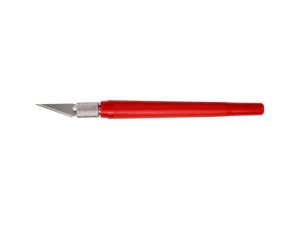 Excel K40 Pocket Clip-on Knife with Twist-off Cap, Red (Carded)