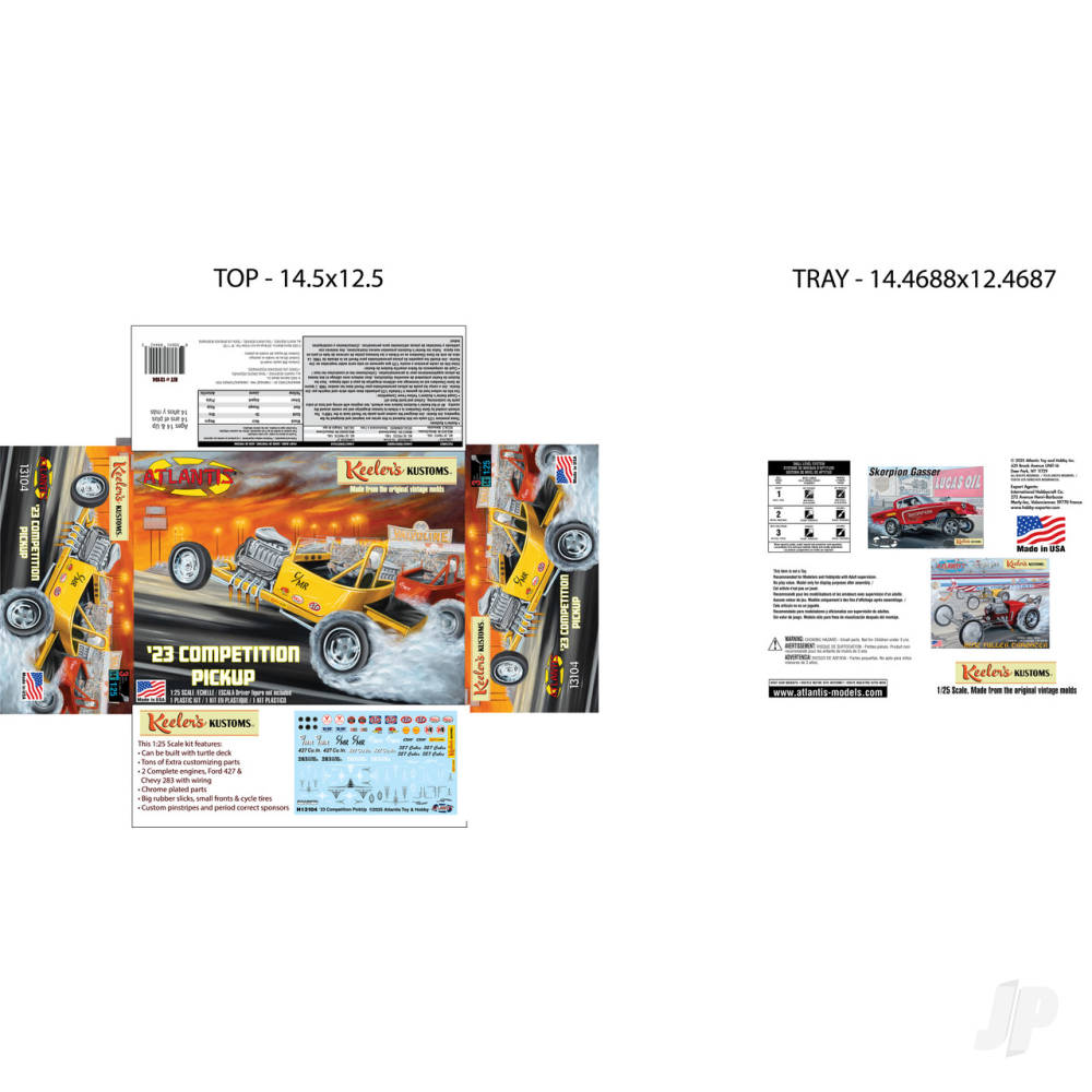 Atlantis Models Keelers Kustom's Competition T Roadster Pickup - Image 3