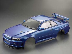 KILLERBODY NISSAN SKYLINE R34 195MM FINISHED BODY-BLUE