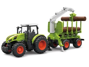 KORODY RC 1:24 TRACTOR LOG GRABBER WITH TRAILER