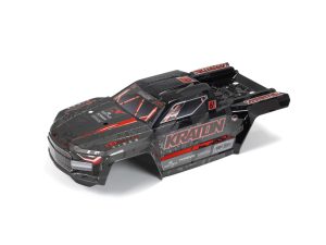 Arrma KRATON 6S EXB Painted Decalled Cut Body, Black / Red
