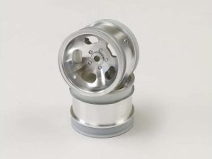 Kyosho Beetle 2014 Satin Chromed Front Wheel 1.7 inches (2)