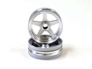 Kyosho Beetle 2014 Satin Chromed Front Wheel 2.0 inches (2)